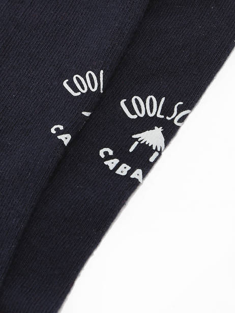 Chaussettes Cabaia Noir socks men AUR vue secondaire 2