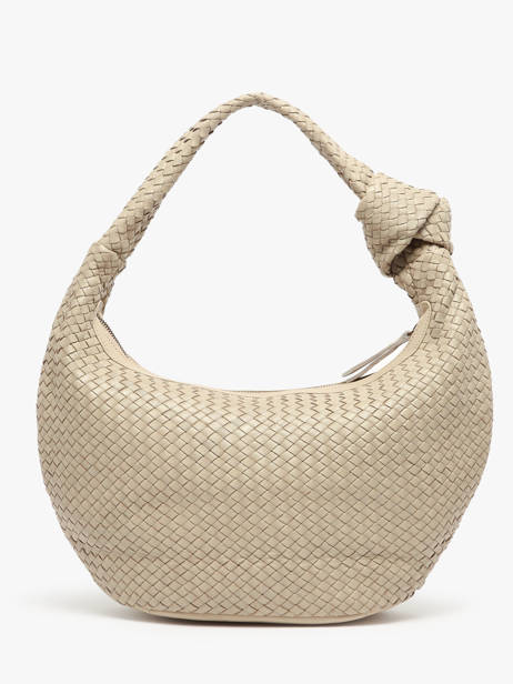 Sac Porté épaule Parma Cuir Basilic pepper Beige parma BPAR01 vue secondaire 4