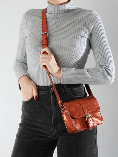 Sac Bandoulière L'essentiel Ginger Cuir Paul marius Marron ginger ESSENGIN vue secondaire 1