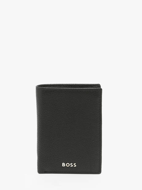 Portefeuille Porte-monnaie Grained Cuir Hugo boss Noir grained HLG416A