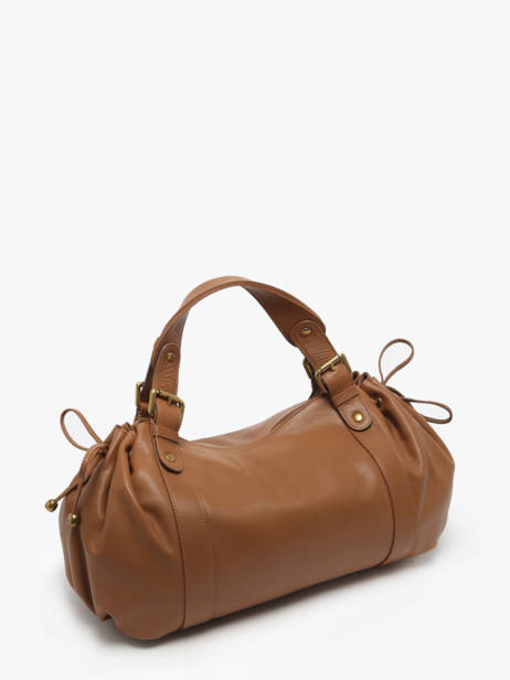 Sac 24h Icone Cuir Gerard darel Marron icone DBS01410 vue secondaire 2