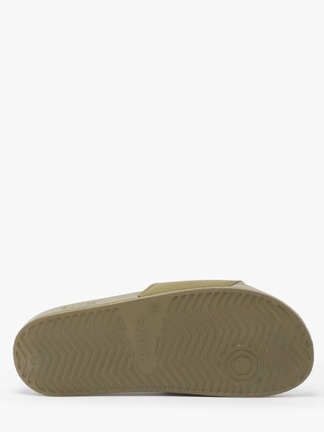 Claquettes Logo Sun68 Vert men X35102 vue secondaire 4