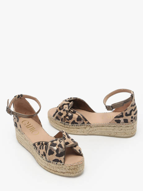 Sandales Talon Compensé Torgos Gaimo Beige women TORGOS vue secondaire 2