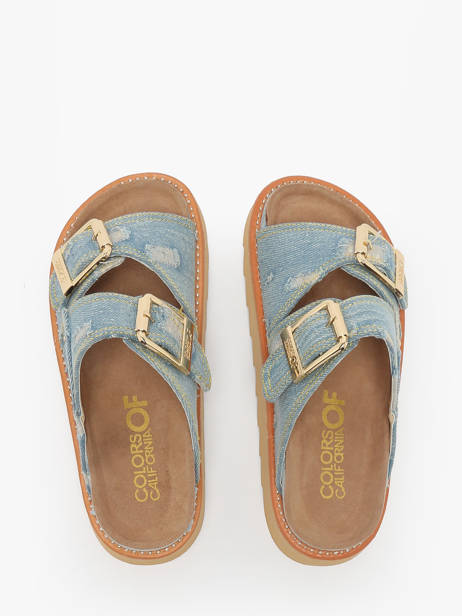 Mules Fusbett Platform Colors of california Blanc women HCSTOR60 vue secondaire 3