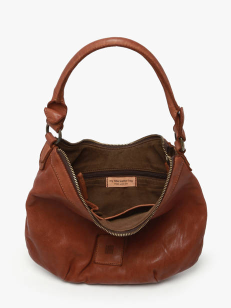 Sac Porté épaule Heritage Cuir Biba Marron heritage BT29 vue secondaire 3