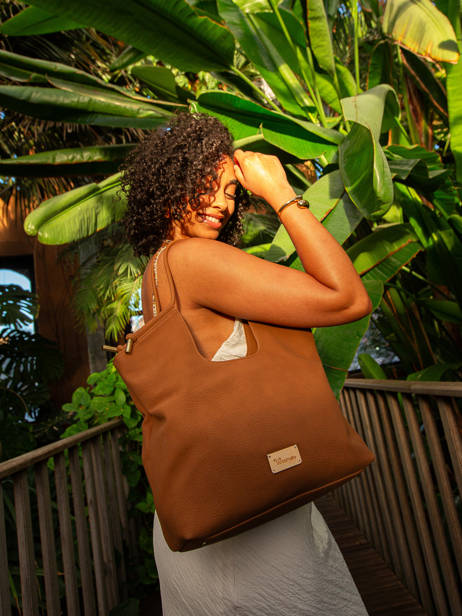 Sac Porté épaule Muscari Woomen Marron muscari WMUS04 vue secondaire 5