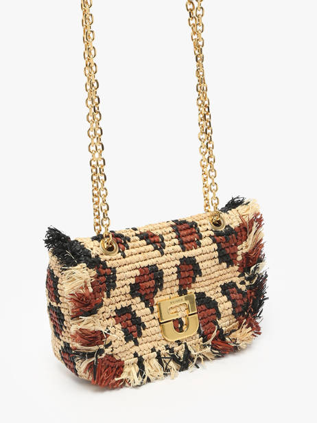 Sac Bandoulière Raphia Gerard darel Beige raphia DBS87468 vue secondaire 2