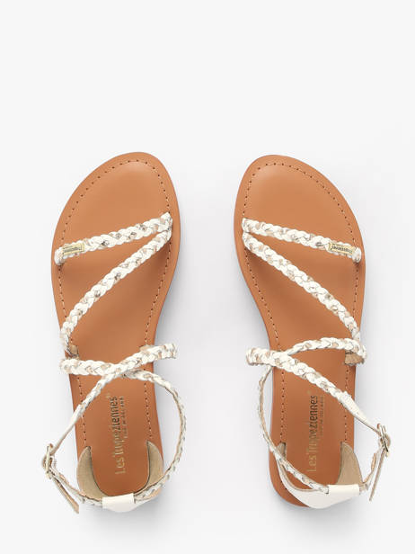 Nu-pieds Diah En Cuir Les tropeziennes Blanc women DIAH vue secondaire 3