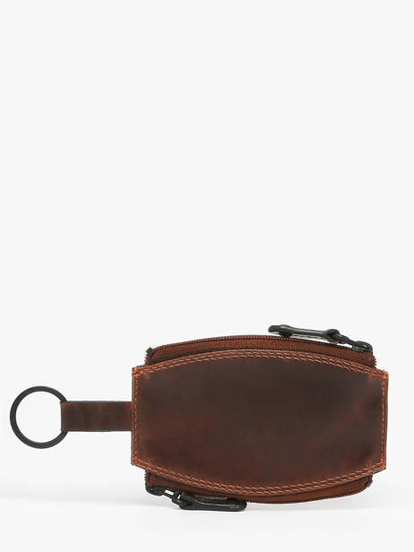 Porte-monnaie Porte-clefs Cuir Maverick Marron the original MAVTO059 vue secondaire 3