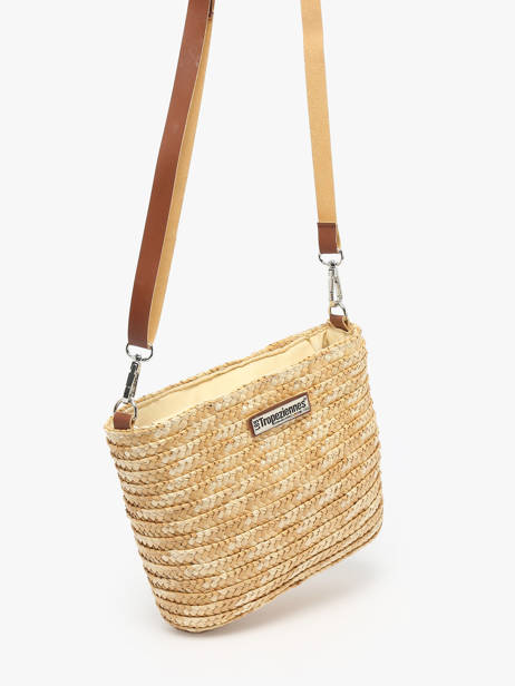 Sac Bandoulière Milos Paille Les tropeziennes Beige milos TZ04 vue secondaire 2