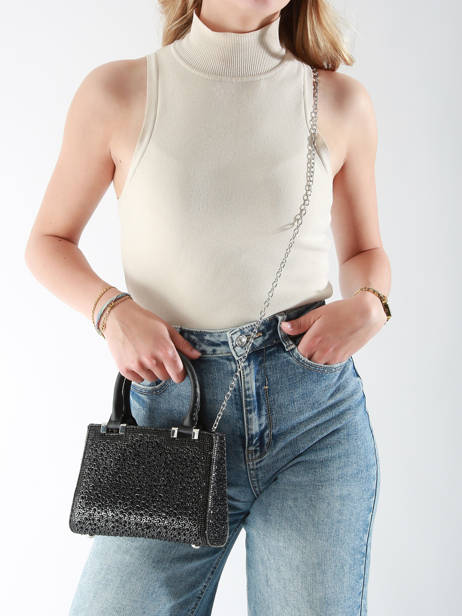 Sac De Soirée Miniprix Noir strass XS95008 vue secondaire 1
