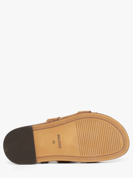 Sandales En Cuir Inuovo Marron women D51011 vue secondaire 4