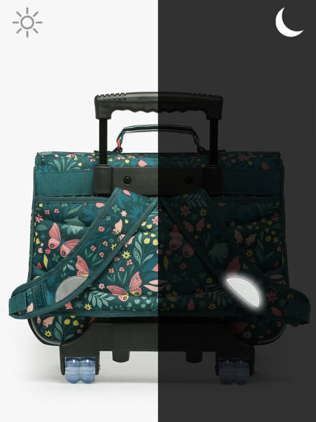 Cartable à Roulettes 2 Compartiments Tann's Vert les fantaisies f 42266 vue secondaire 6