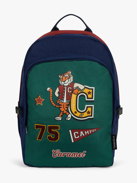 Sac à Dos 2 Compartiments Caramel et cie Vert fier GA