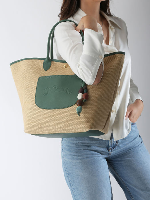 Longchamp Le panier pliage perles Besaces Vert