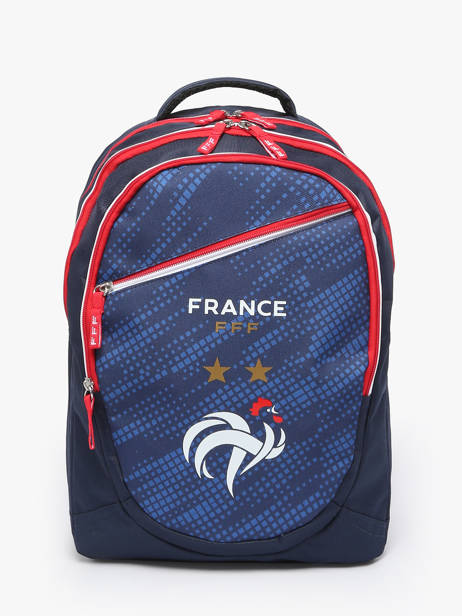 Sac à Dos 3 Compartiments Federat. france football Bleu fff 25BX204B
