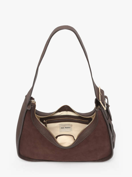 Sac Porté épaule La Suite Cuir Paul marius Marron la suite VICTOSUI vue secondaire 3