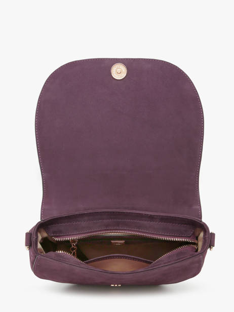 Sac Bandoulière M Lasso Cuir Etrier Violet lasso ELAS152M vue secondaire 3