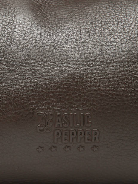 Sac Porté épaule A4 Cow Cuir Basilic pepper Marron cow 155N vue secondaire 5