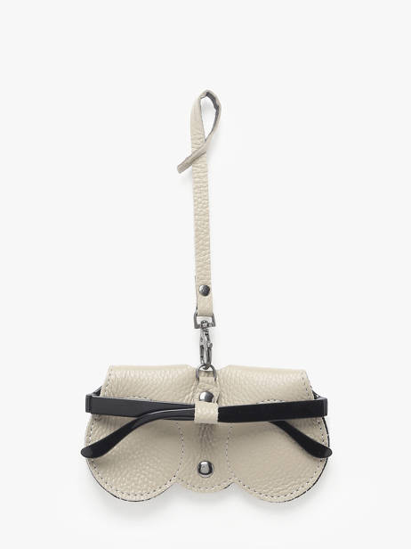 Étui Lunettes Caviar Cuir Milano Beige caviar CA25069 vue secondaire 3