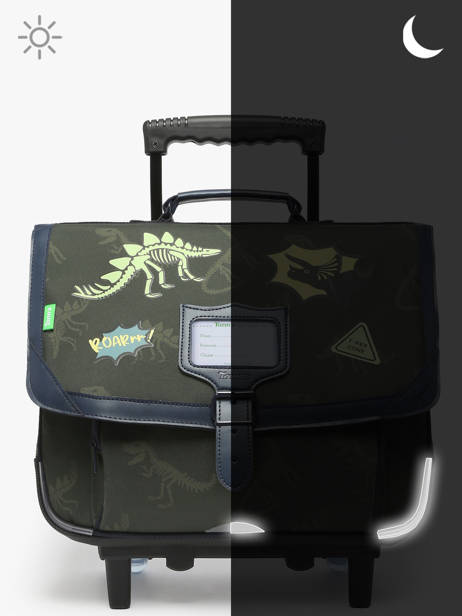 Cartable à Roulettes 2 Compartiments Tann's Vert les fantaisies g 42277 vue secondaire 6