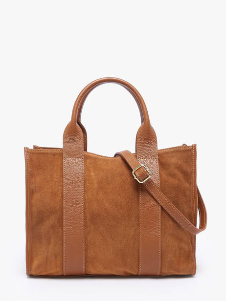 Sac Porté Main Velvet Caviar Cuir Milano Marron velvet caviar VC25063 vue secondaire 4