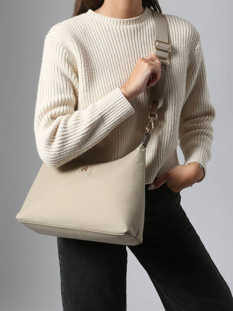 Sac Bandoulière Popette Nylon Tommy hilfiger Beige popette AW17937 vue secondaire 1