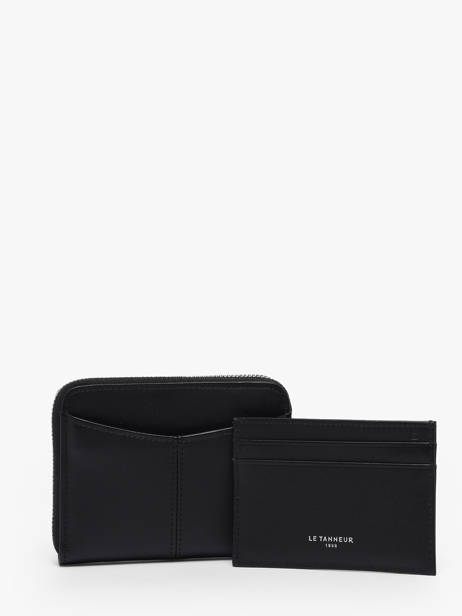 Porte-monnaie Porte-cartes Charlotte Cuir Le tanneur Noir charlotte TOTT3110 vue secondaire 3