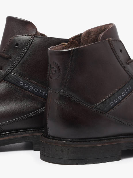 Bottines En Cuir Bugatti Marron men 41006400 vue secondaire 2