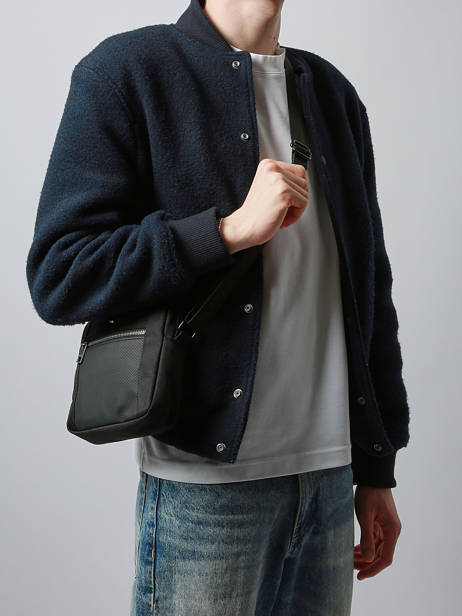 Sac Bandoulière Serge blanco Noir control CTL13012 vue secondaire 1