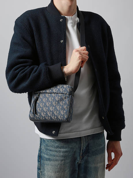 Sac Bandoulière Unstructured Polyester Recyclé Calvin klein jeans Bleu unstructured 4G3175G vue secondaire 1