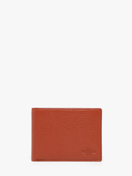 Portefeuille Foulonne Cuir Yves renard Orange foulonne 2372
