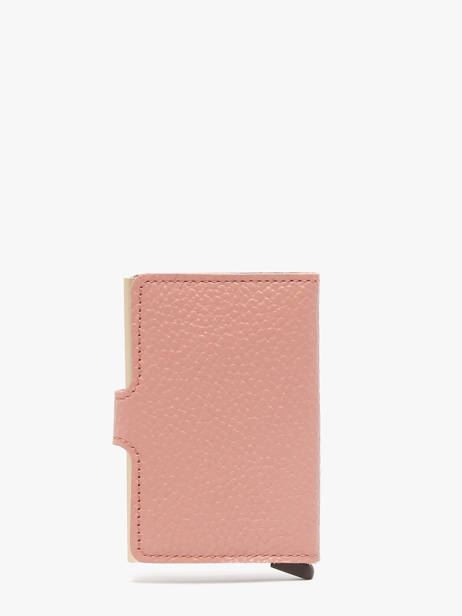 Porte-cartes Pebble Cuir Secrid Rose pebble MPE vue secondaire 3