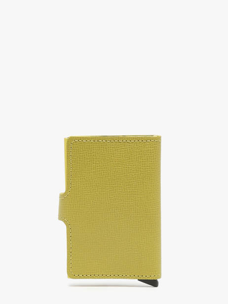 Porte-cartes Crisple Cuir Secrid Jaune crisple MC vue secondaire 3