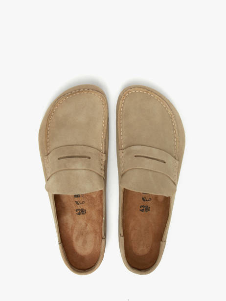 Mocassins Naples En Cuir Birkenstock Marron men 1029675 vue secondaire 3