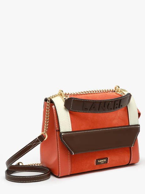 Sac Bandoulière Ninon Color Block Cuir Lancel Orange ninon A13370 vue secondaire 2
