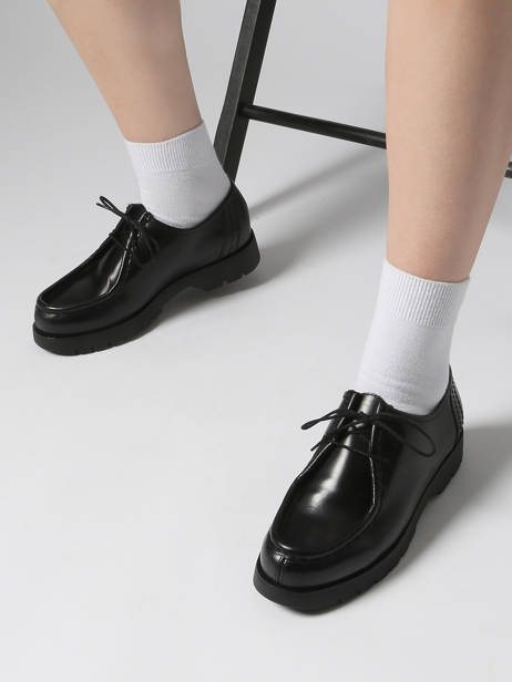 Chaussures Derbies En Cuir Kleman Noir women PADRORB2 vue secondaire 1