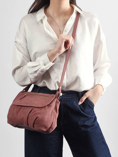 Sac Bandoulière Jen Cuir Nat et nin Rose vintage JEN vue secondaire 1