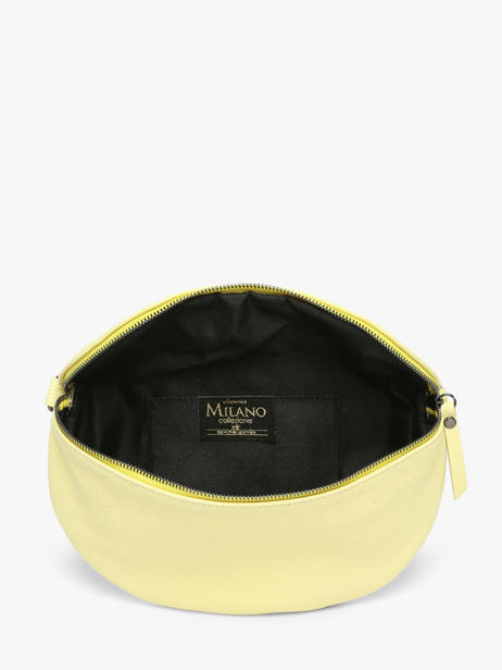 Sac Banane Caviar Cuir Milano Jaune caviar CA21123 vue secondaire 3