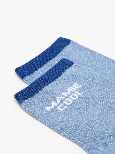 Chaussettes Pieces Bleu socks women 17168185 vue secondaire 1