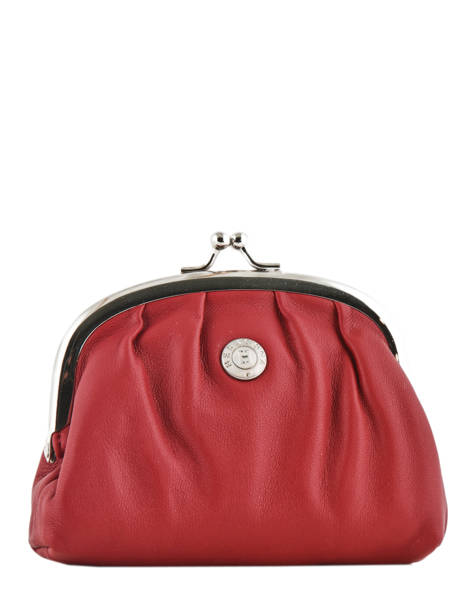 Porte-monnaie Coconut Cuir Hexagona Rouge coconut E77214