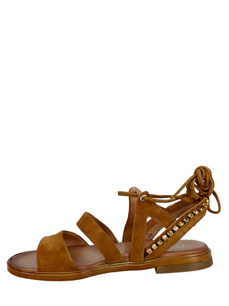 Sandales Strass Cuir Mjus Marron women M05046 vue secondaire 2