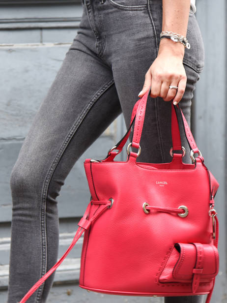 Sac Seau M Premier Flirt Cuir Lancel Bleu premier flirt A10110 vue secondaire 4