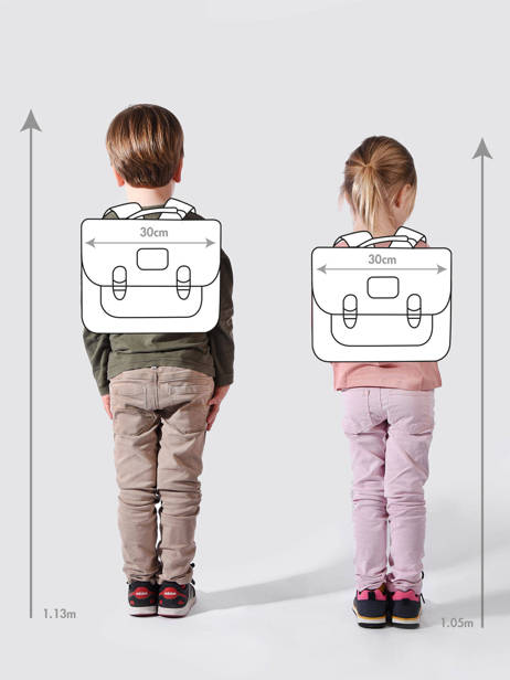 Sac à Dos Mini Caramel et cie Rose family - SBB07-MI vue secondaire 1