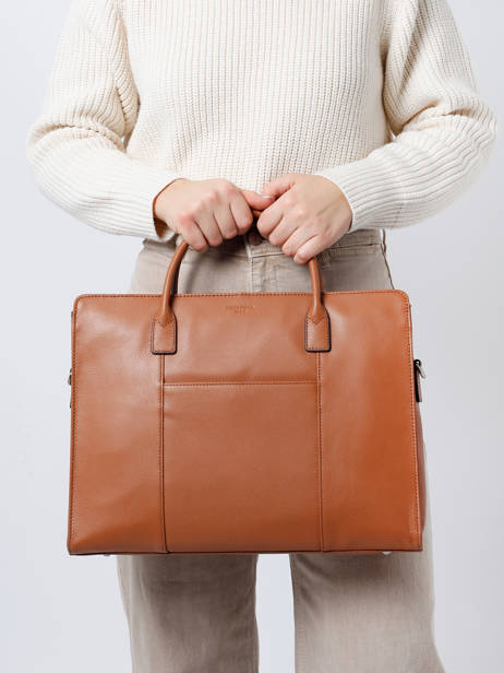 Serviette Confort Cuir Hexagona Marron confortbus 462698 vue secondaire 1